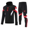 Manchester United Hoodie Training Sweatshirts 2024-25 Schwarze Für Herren